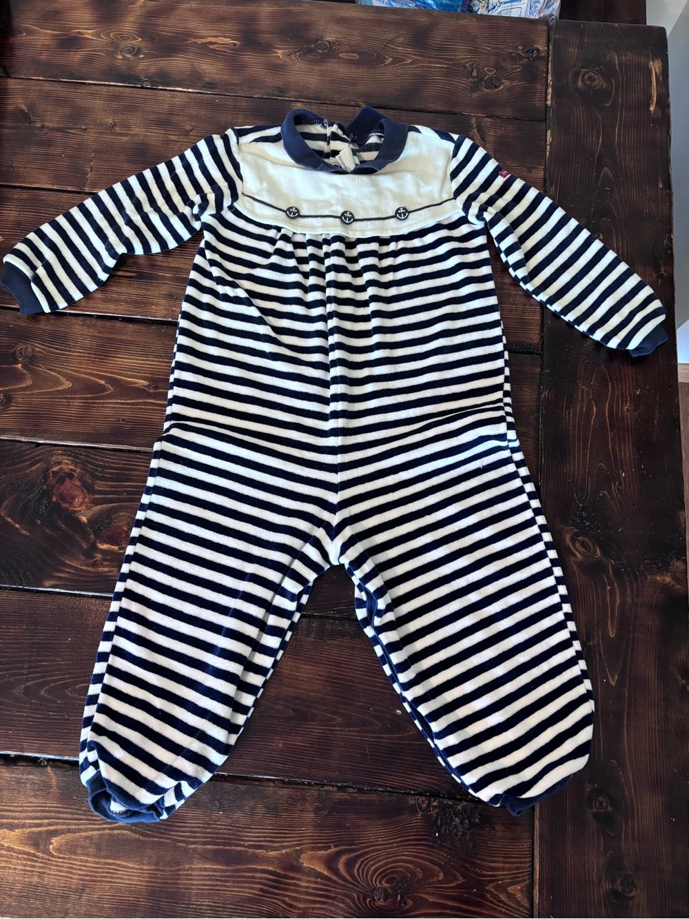VINTAGE Absorba Nautical Striped One-Piece Size 24 Months
